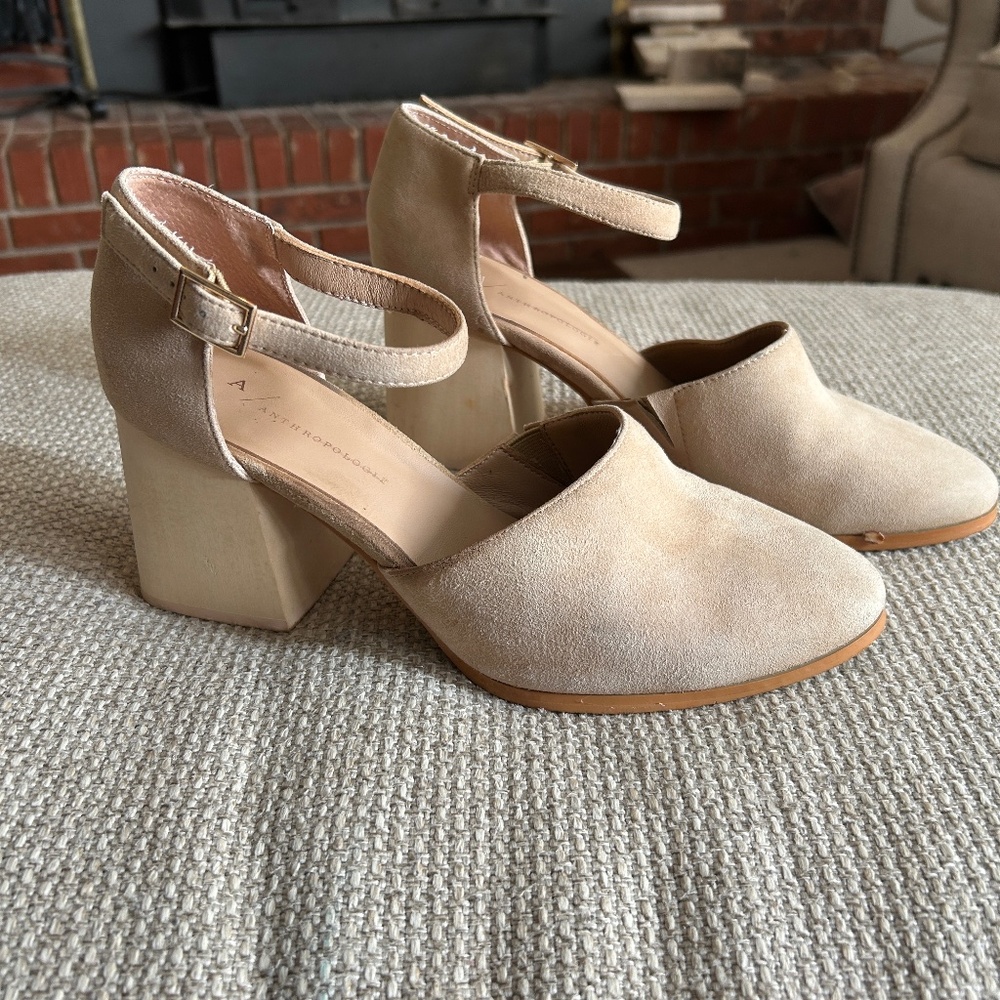 Anthropologie Meredith Block Heel